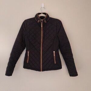 Attentif diamond shaped quilt pattern women jacket size 38